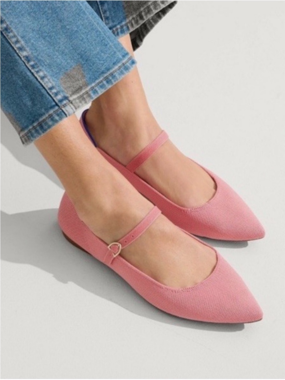 ROTHY'S The Point Mary Jane II in Tulip Pink size 10